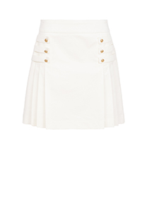 Mini suknja sa plisiranom teksturom i ukrasnim dugmićima Tiffany Production